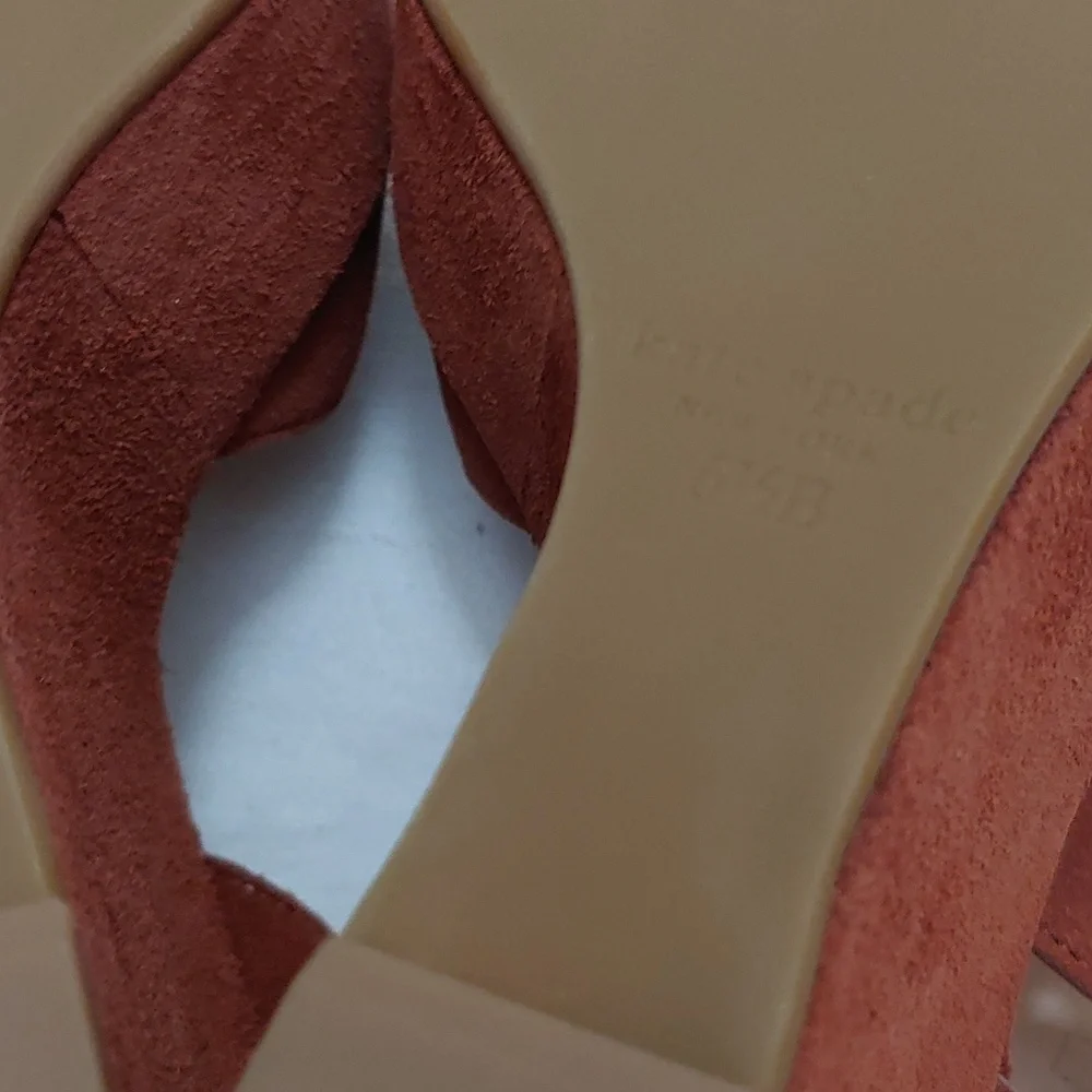 Kate Spade Women's Size 6.5 Key Lime Suede Wedge Sandal NWOB